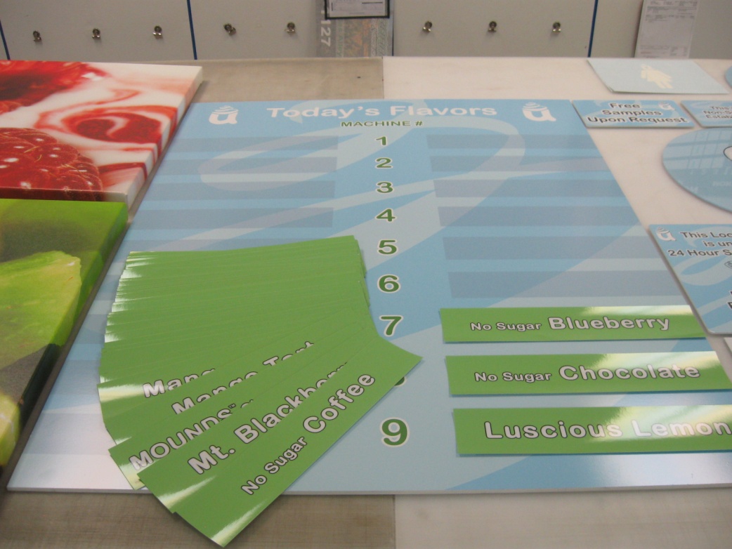 U-swirl signage